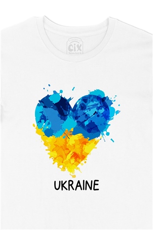 Ukraine Ukrayna Kalpli Tişört
