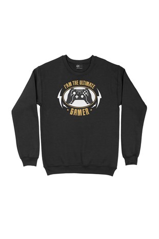 Ultimate Gamer Siyah Sweatshirt