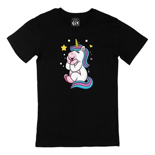 Unicorn Siyah Tişört