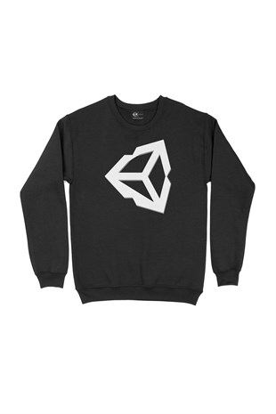 Unity Logo Siyah Sweatshirt