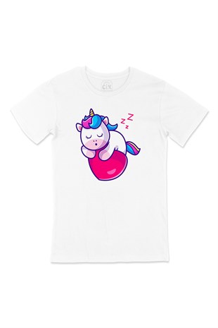 Uykucu Unicorn Tişört