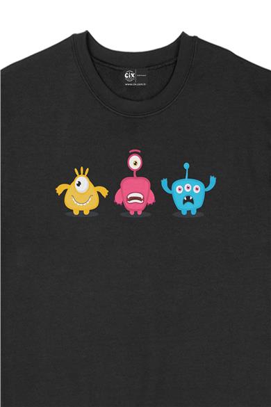 Uzaylı Anime Tasarımlı Sweatshirt