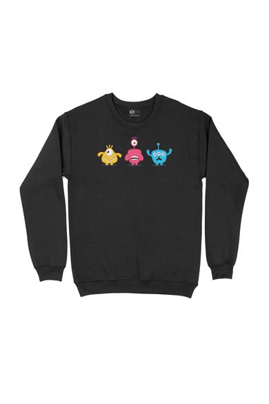 Uzaylı Anime Tasarımlı Sweatshirt