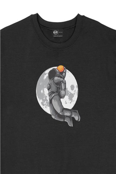 Uzaylı Astronot Basketbolcu Sweatshirt