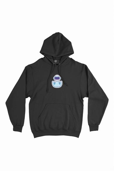 Uzaylı Minimal Kapşonlu Sweatshirt Hoodie