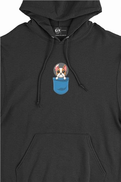 Üzgün Köpek Minimal Kapşonlu Sweatshirt Hoodie