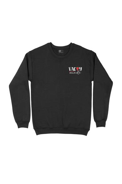 Vacay Mode Cep Tasarım Baskılı Sweatshirt