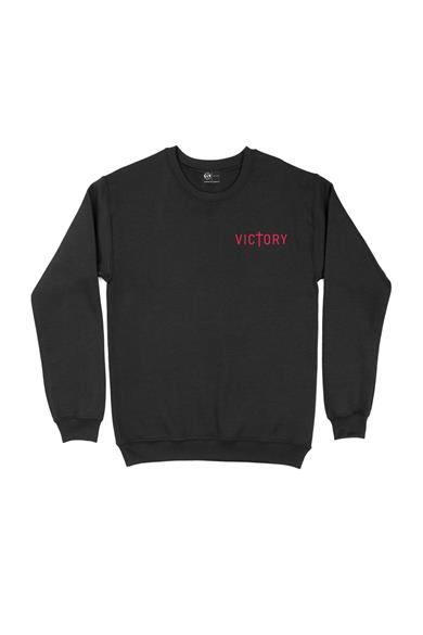 Victory Zafer Cep Tasarım Baskılı Sweatshirt