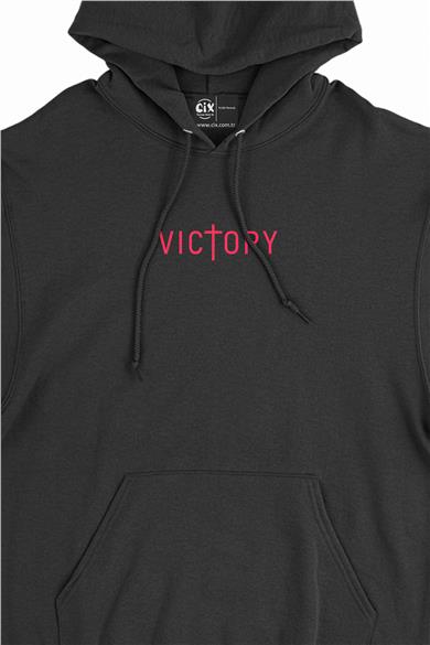 Victory Zafer Minimal Kapşonlu Sweatshirt Hoodie
