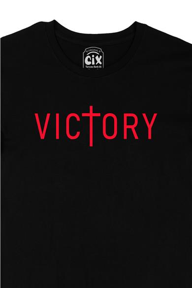 Victory Zafer Siyah Tişört