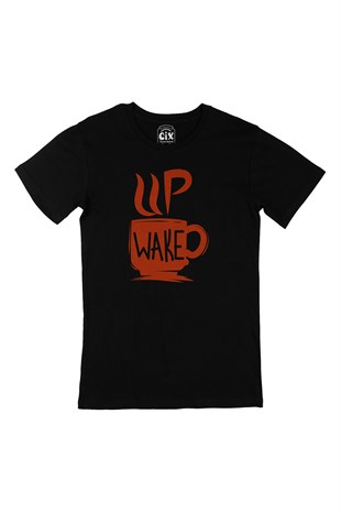 Wake Up Siyah Tişört