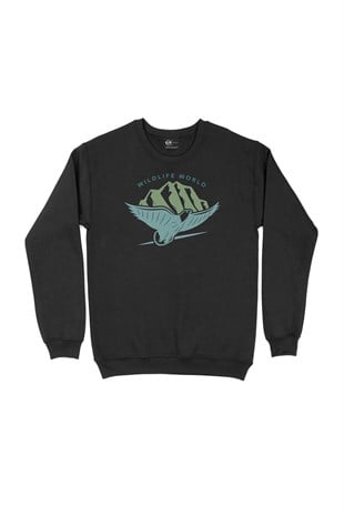 Wild Life World Siyah Sweatshirt