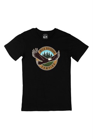 Wild Outdoor Siyah Tişört