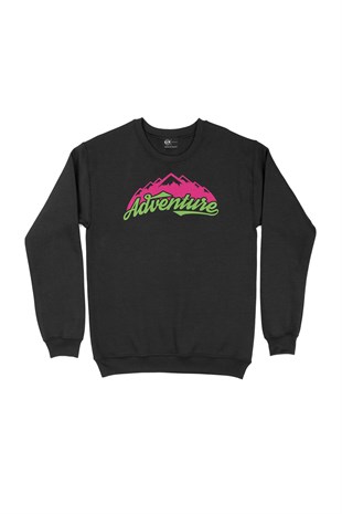 Yeşil Adventure Siyah Sweatshirt
