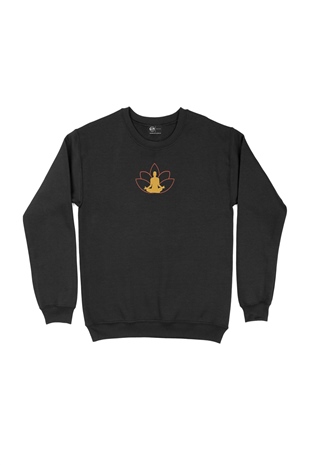 Yoga Meditasyon Siyah Sweatshirt