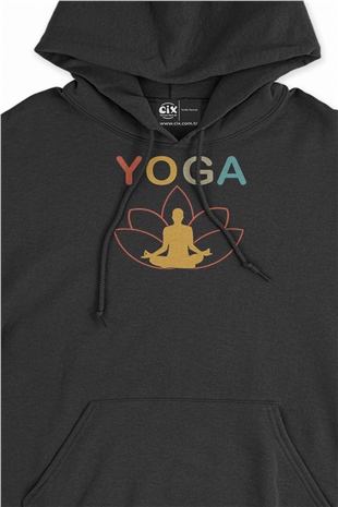 YOGA Siyah Sweatshirt Hoodie