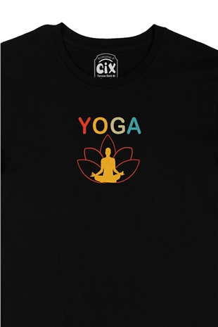 YOGA Siyah Tişört