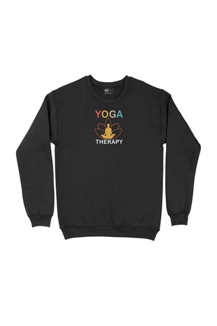 Yoga Therapy Siyah Sweatshirt