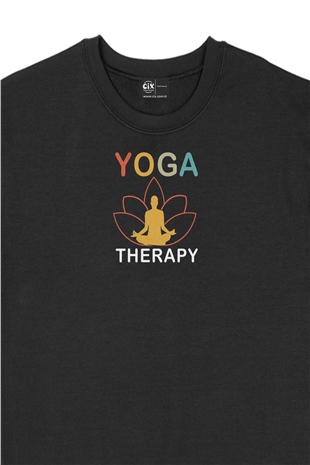 Yoga Therapy Siyah Sweatshirt