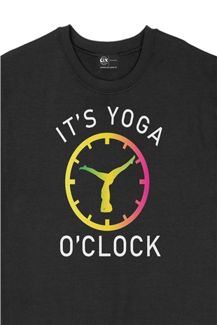Yoga Zamanı Siyah Sweatshirt
