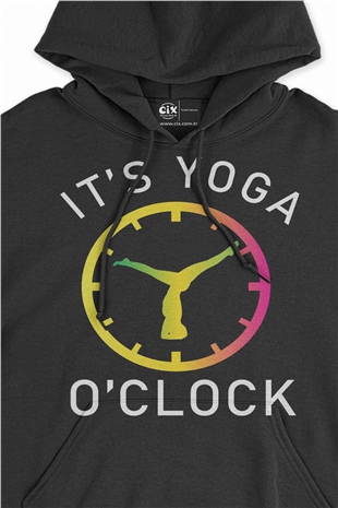 Yoga Zamanı Siyah Sweatshirt Hoodie