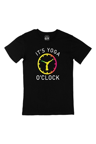 Yoga Zamanı Siyah Tişört