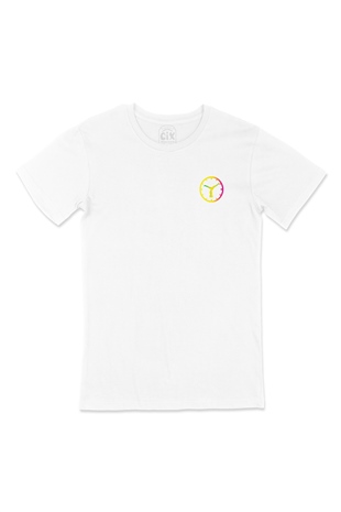 Yogo Saati Cep Logo Tasarımlı Beyaz Tişört