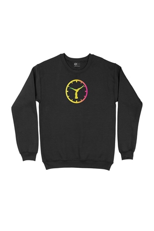 Yogo Saati Siyah Sweatshirt