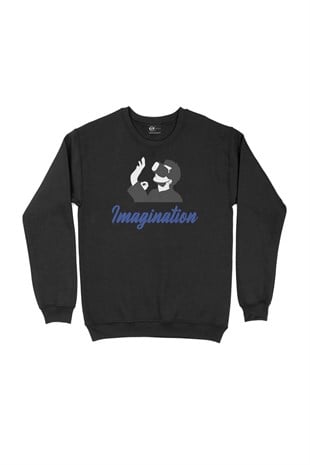 Your Imagination Siyah Sweatshirt