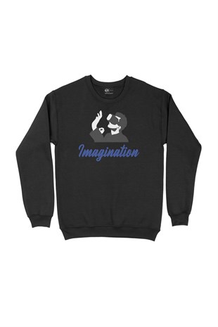 Your Imagination Siyah Sweatshirt