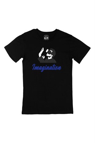 Your Imagination Siyah Tişört