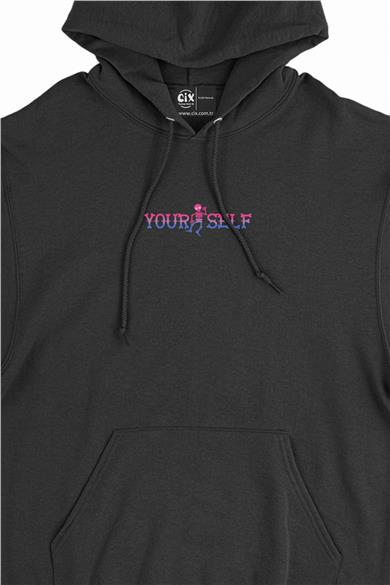 Yourself İskeletli Minimal Kapşonlu Sweatshirt Hoodie
