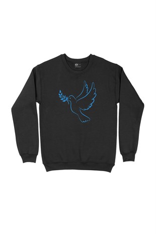 Zeytin Dalı Siyah Sweatshirt