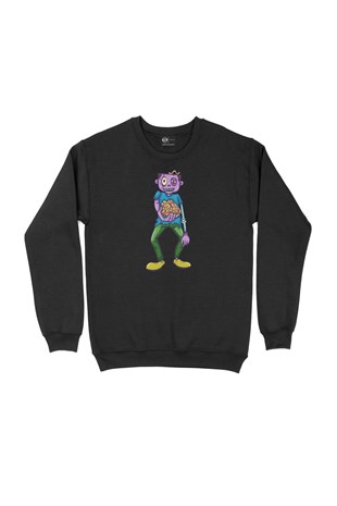 Zombies Boy Siyah Sweatshirt