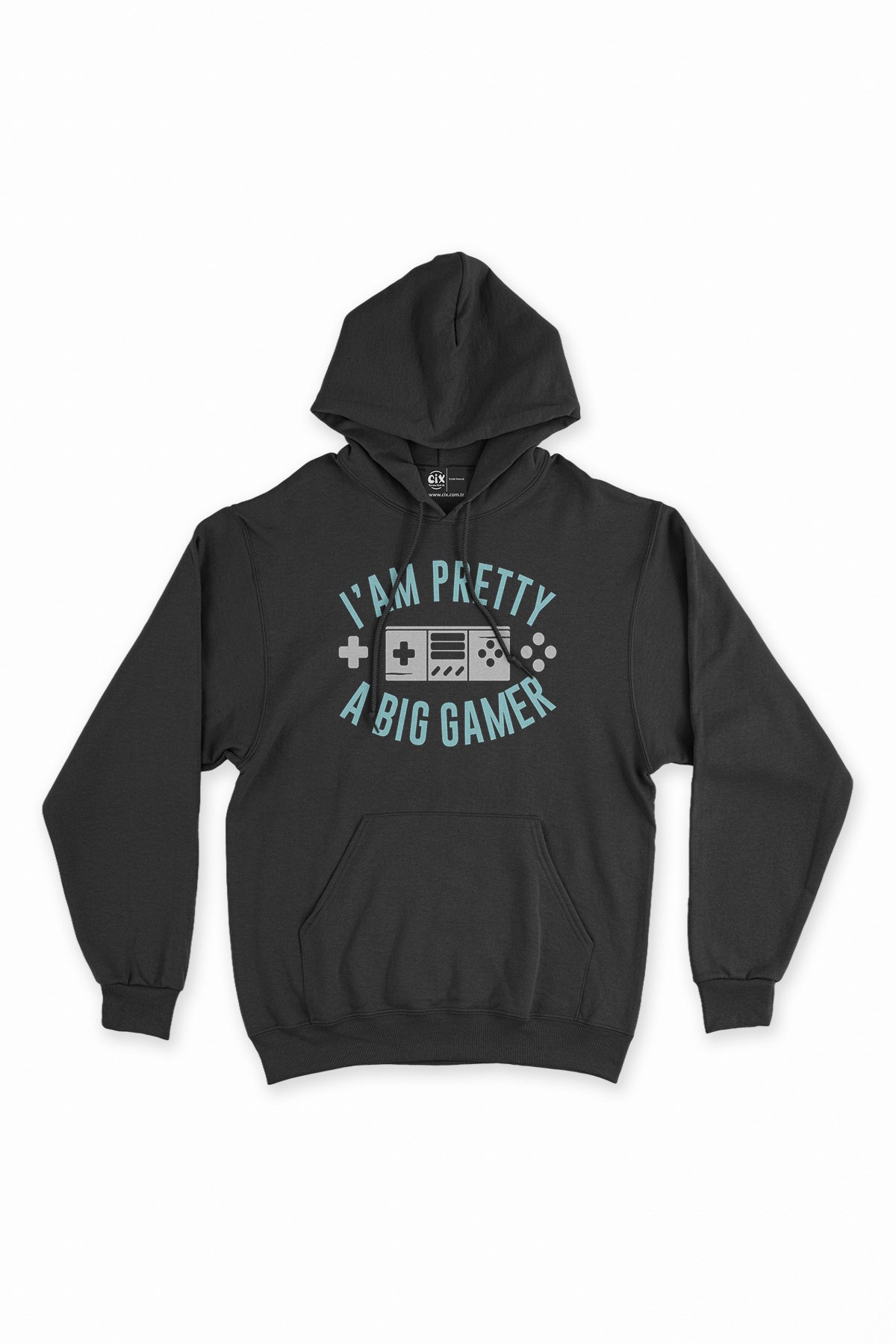 A big Gamer Siyah Kapşonlu Sweatshirt Hoodie