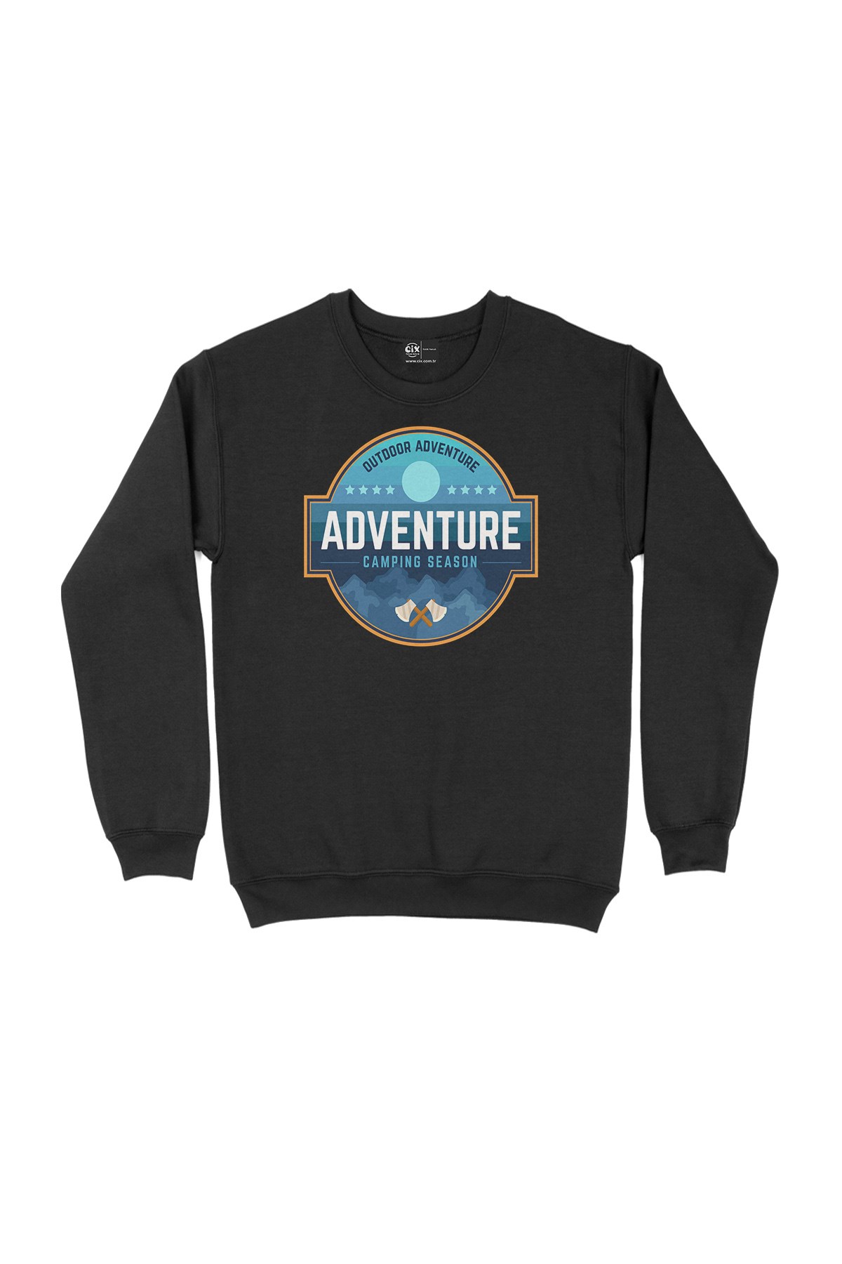 Adventure Camp Siyah Sweatshirt