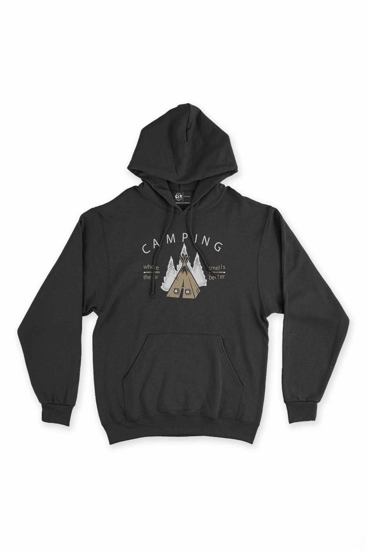 Air Smells Better Siyah Kapşonlu Sweatshirt Hoodie