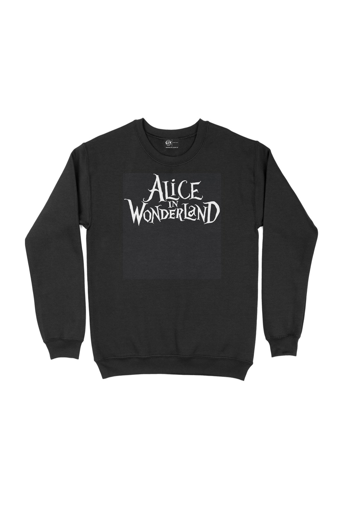 Alice In Wonderland Siyah Sweatshirt