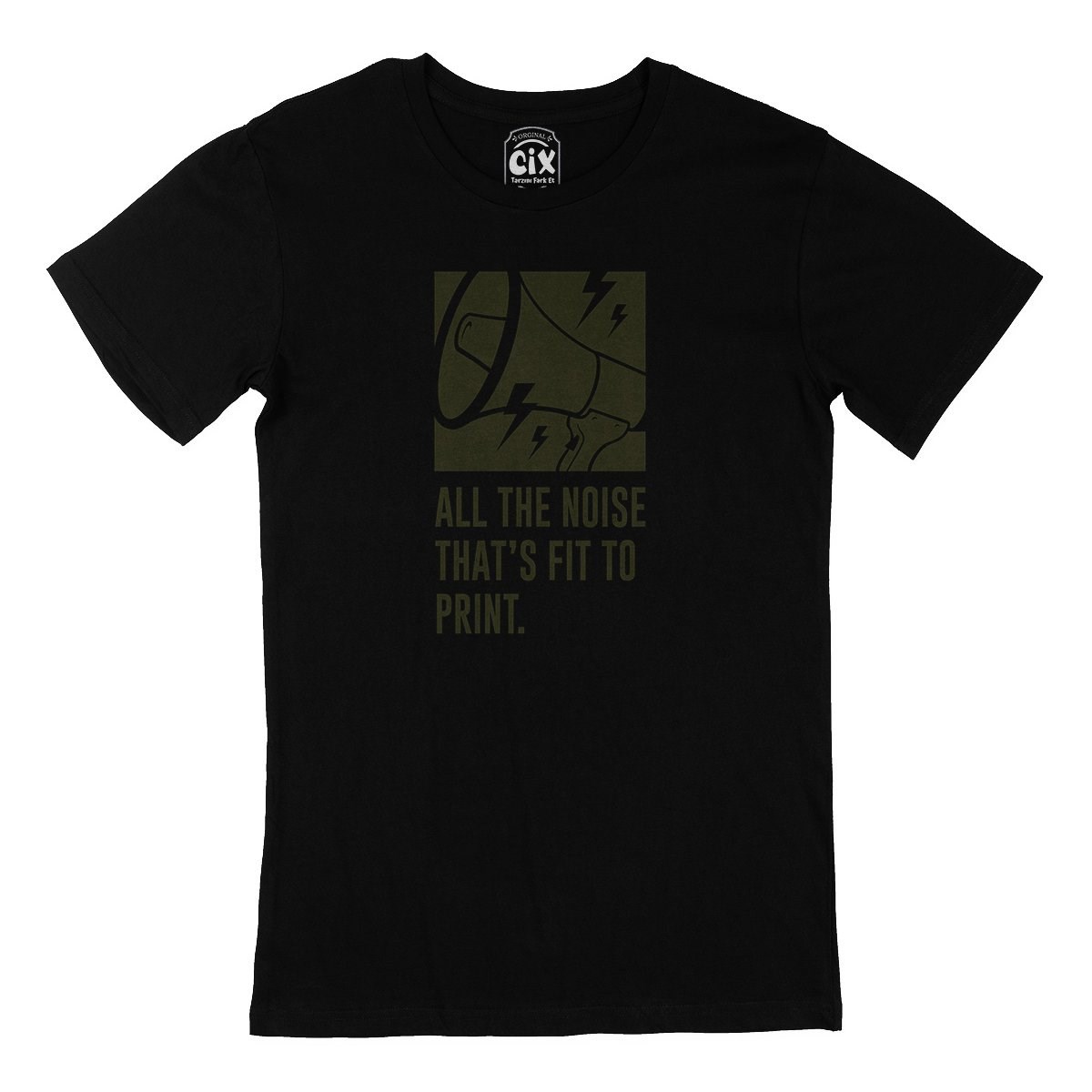 All The Noise Siyah Tişört