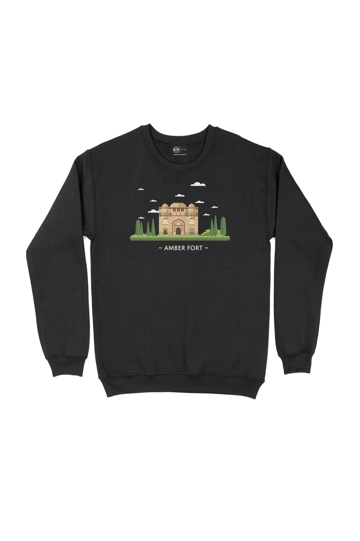 Amber Fort Kalesi Siyah Sweatshirt
