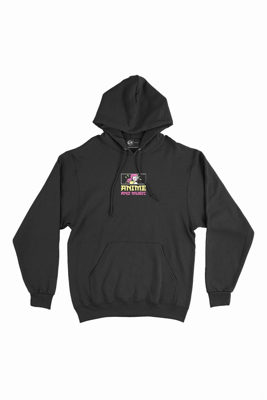 Anime And Music Minimal Kapşonlu Sweatshirt Hoodie Anime And Music Minimal Kapşonlu Sweatshirt Hoodie - Ücretsiz Kargo