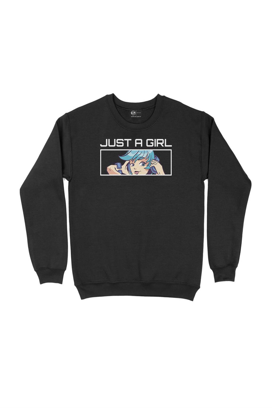 Anime Kız Çizimli Sweatshirt Anime Kız Çizimli Sweatshirt - Ücretsiz Kargo