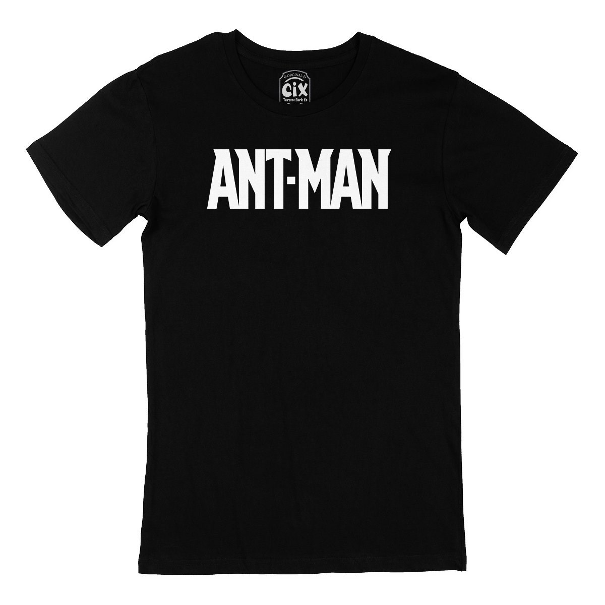 Ant Man Logolu Siyah Tişört