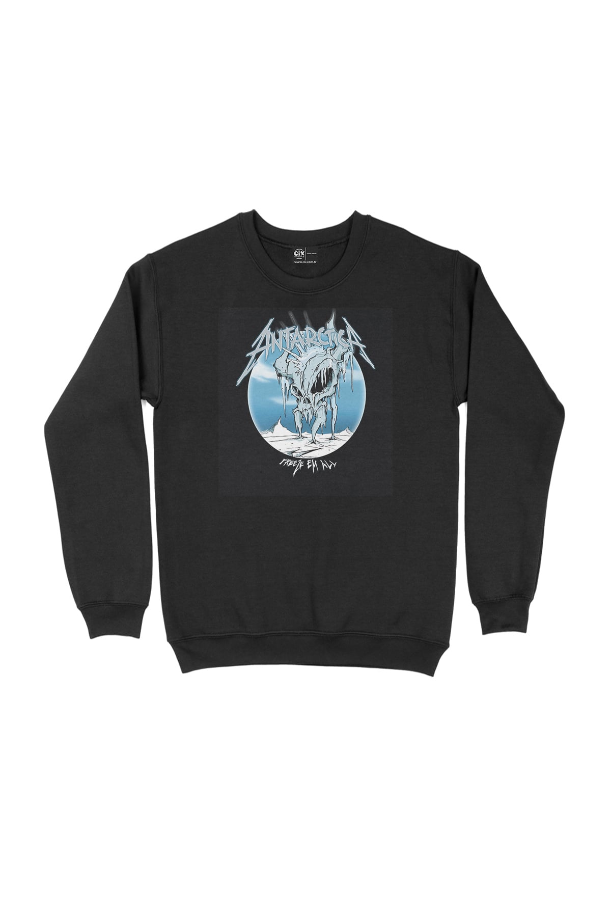 Antichrist Freeze Em All Antarctica Siyah Sweatshirt