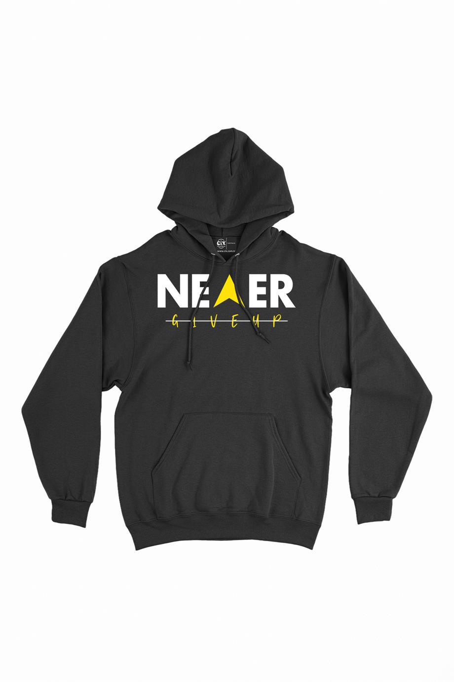 Asla Pes Etme Kapşonlu Sweatshirt Hoodie Asla Pes Etme Kapşonlu Sweatshirt Hoodie - Ücretsiz Kargo