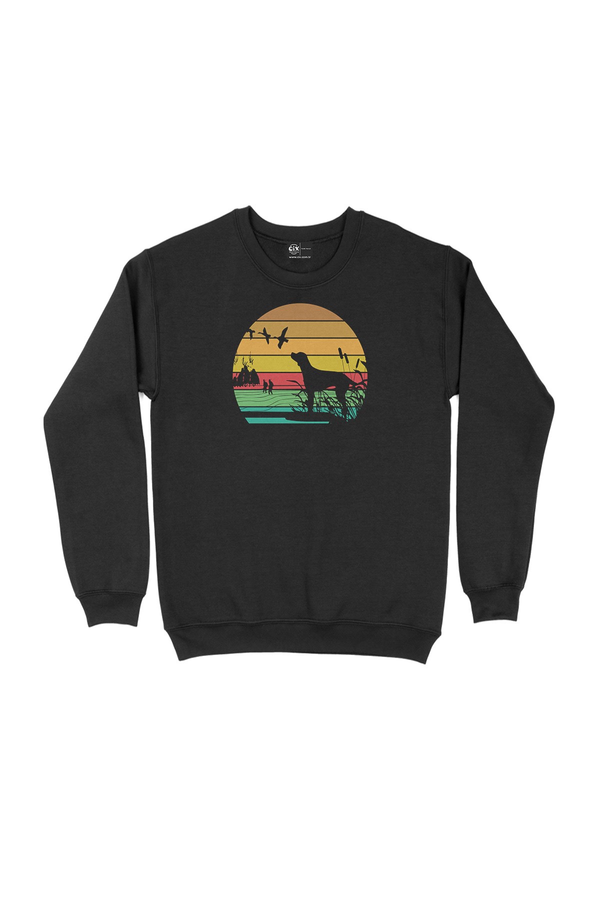 Av Köpeği Siyah Sweatshirt
