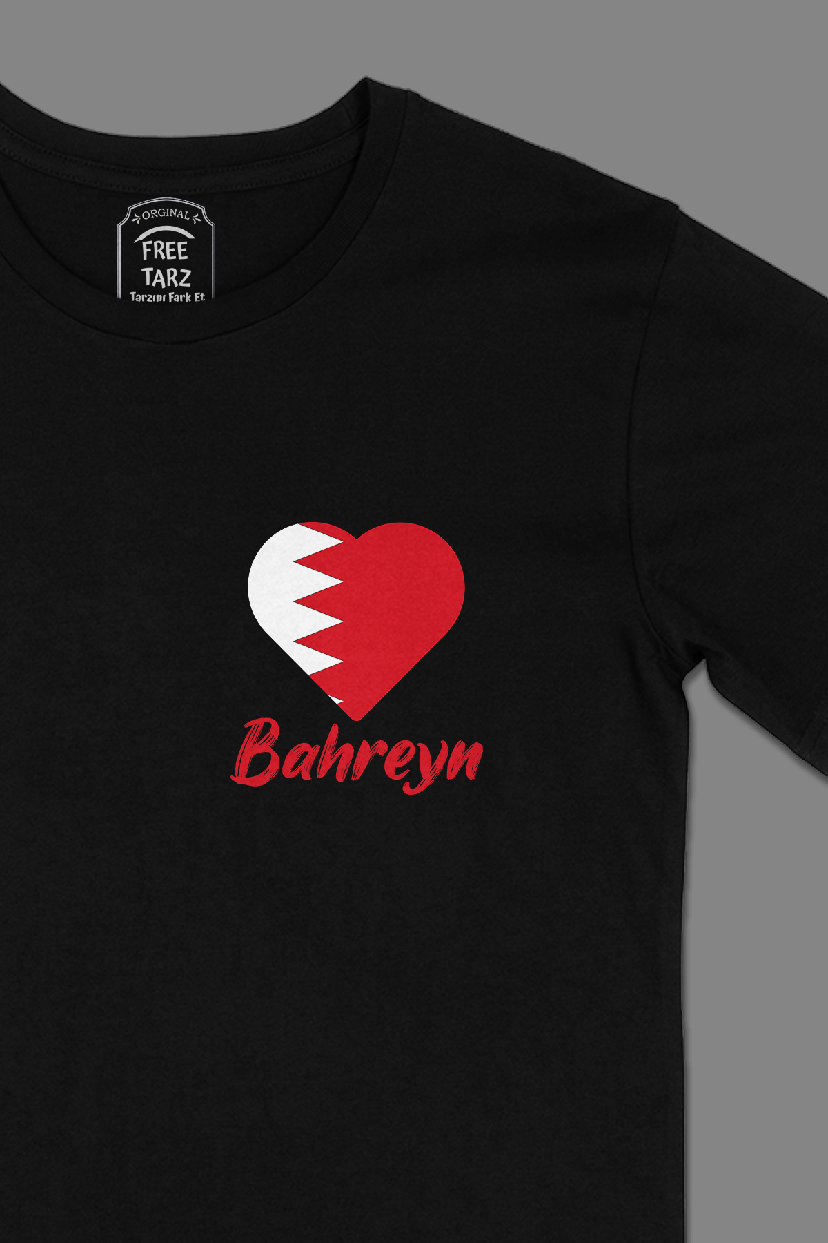 Bahreyn Baskılı Cep Tasarım Siyah Tişört Bahreyn Baskılı Cep Tasarım Siyah Tişört - Ücretsiz Kargo
