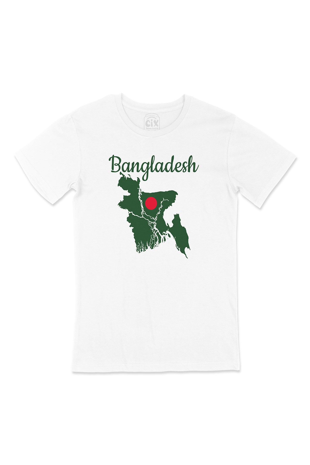 Bangladeş Haritalı ve Bayraklı Tişört