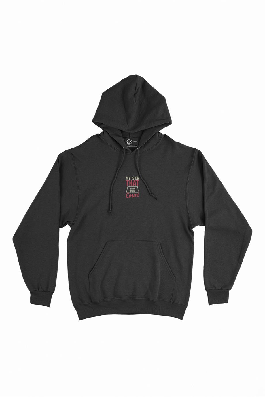 Basketball Court Minimal Kapşonlu Sweatshirt Hoodie Basketball Court Minimal Kapşonlu Sweatshirt Hoodie - Ücretsiz Kargo