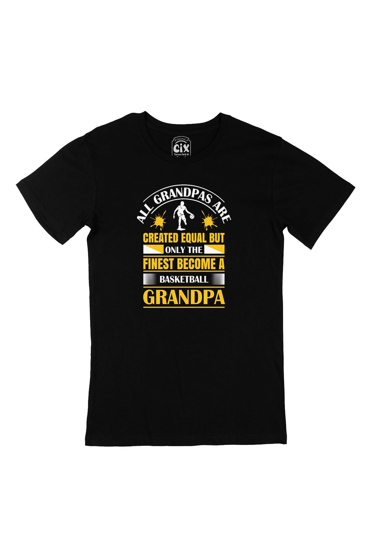 Basketball Grandpa Siyah Tişört